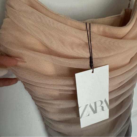 NWT Zara Ombre Print Corset Dress with Tulle size  XS - Picture 13 of 14